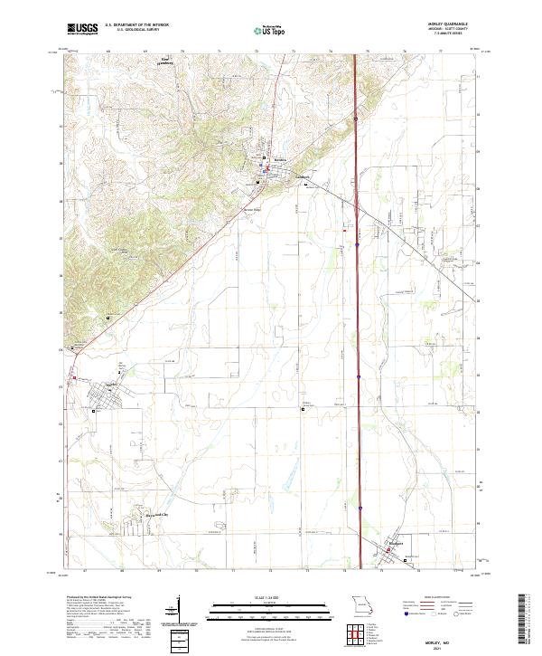 Morley topographic map thumbnail
