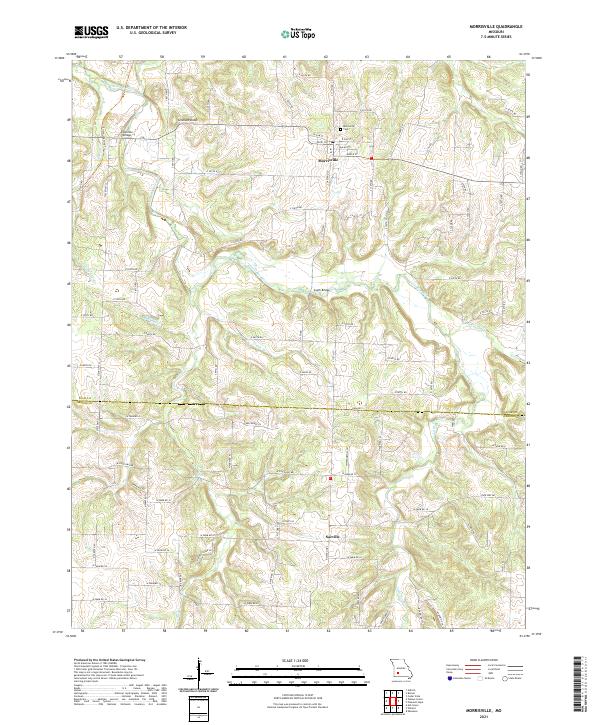 Morrisville topographic map thumbnail
