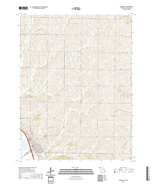 Mound City 2021 topographic map thumbnail