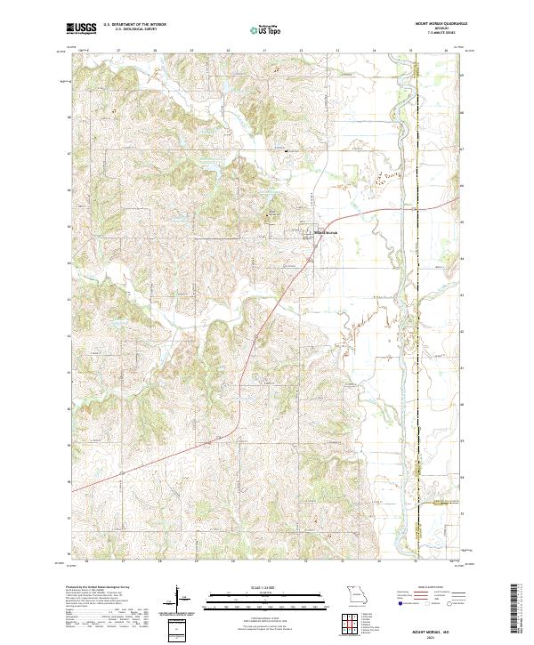 Mount Moriah topographic map thumbnail