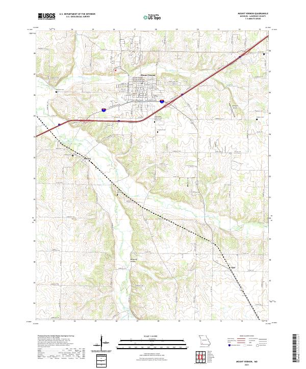 Mount Vernon topographic map thumbnail