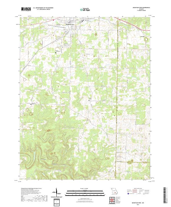 Mountain View topographic map thumbnail