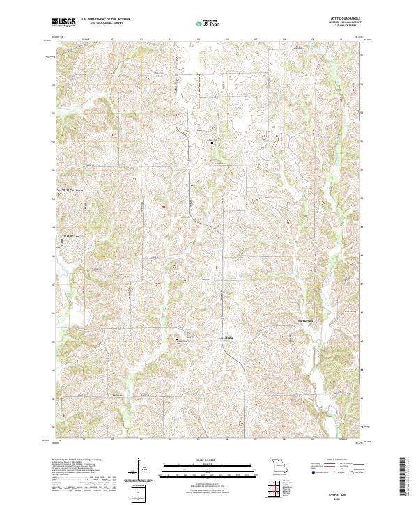 Mystic topographic map thumbnail