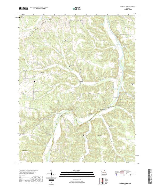 Nagogami Lodge topographic map thumbnail