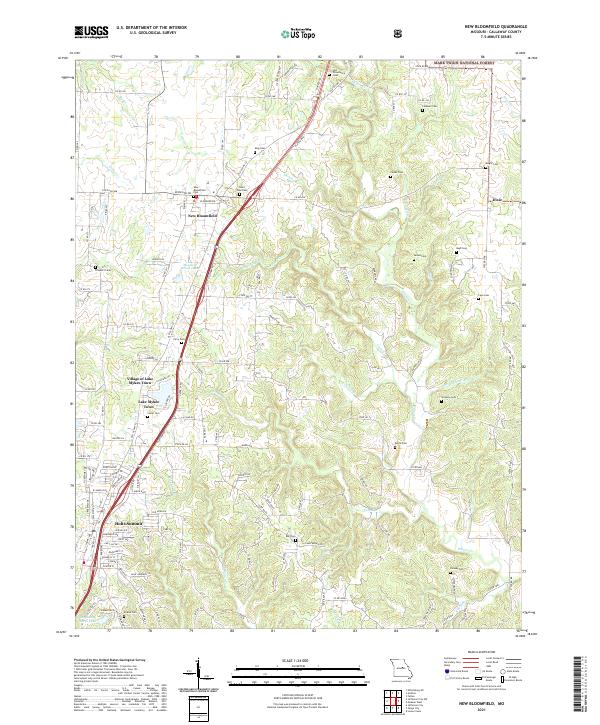 New Bloomfield topographic map thumbnail