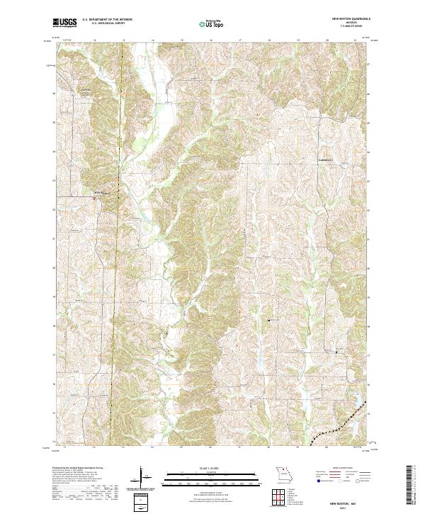 New Boston topographic map thumbnail