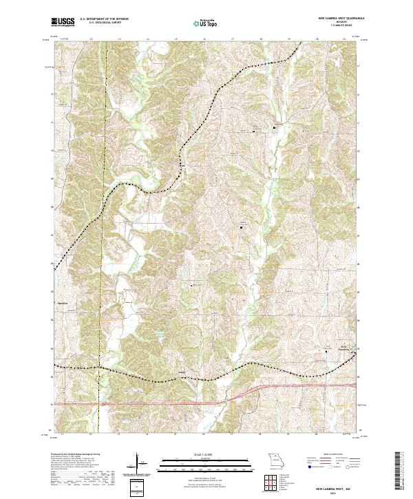 New Cambria West topographic map thumbnail
