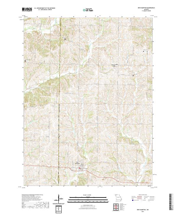New Hampton topographic map thumbnail