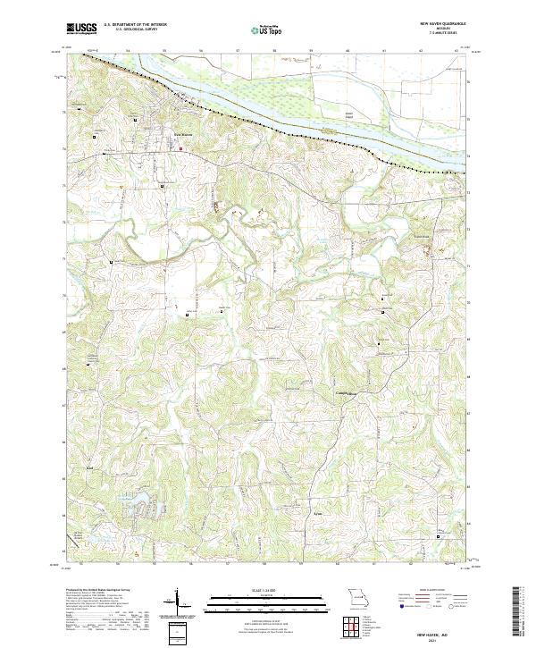 New Haven topographic map thumbnail