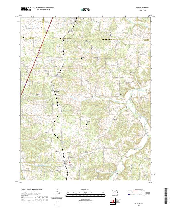 Niangua topographic map thumbnail