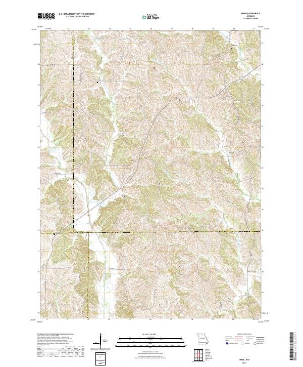 Nind topographic map thumbnail