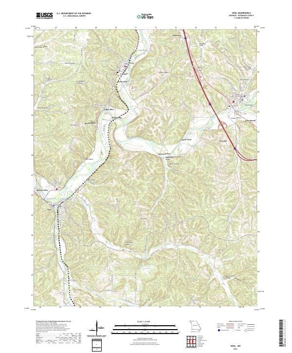 Noel topographic map thumbnail
