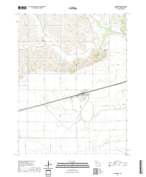 Norborne topographic map thumbnail