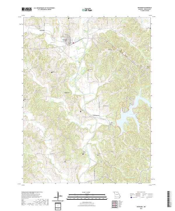Novinger topographic map thumbnail