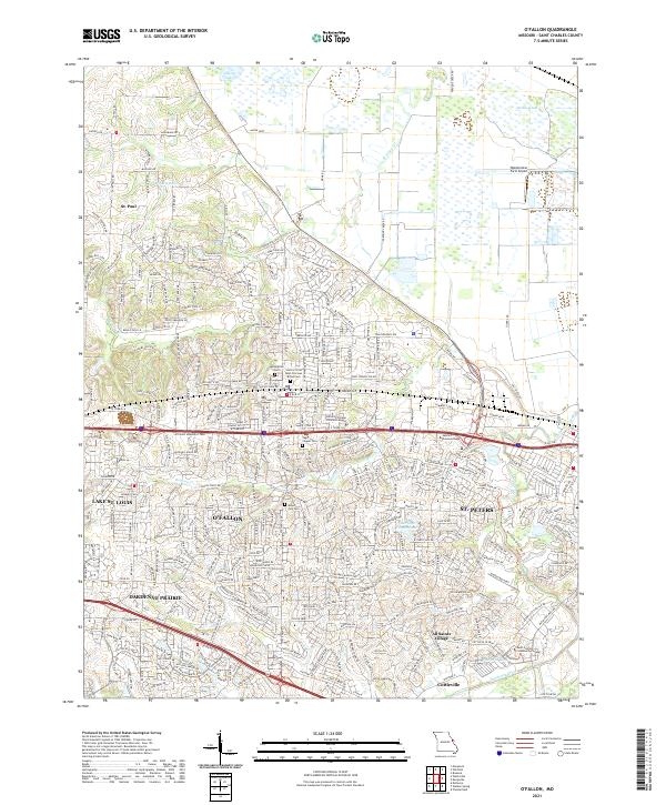 O'Fallon topographic map thumbnail