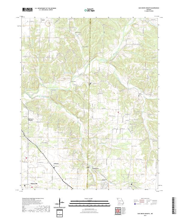 Oak Grove Heights topographic map thumbnail