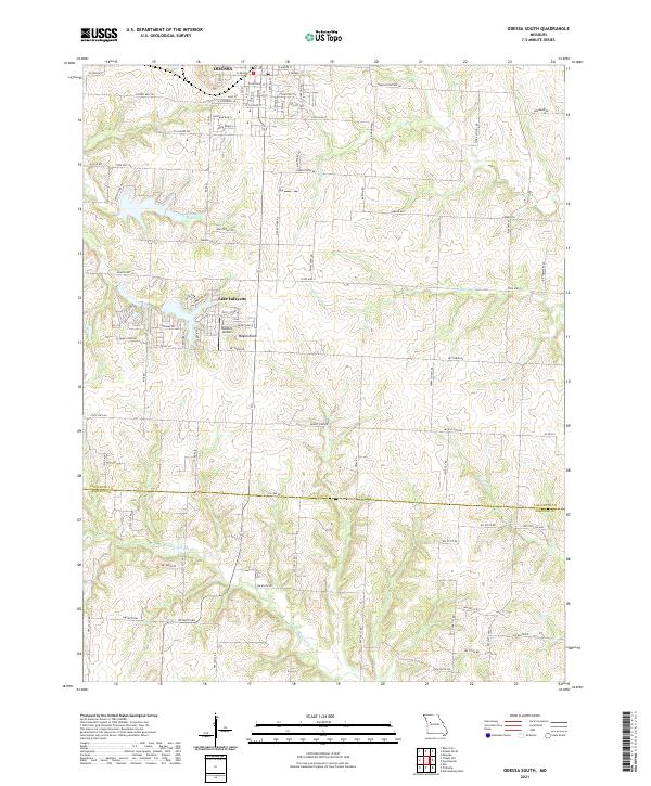 Odessa South topographic map thumbnail