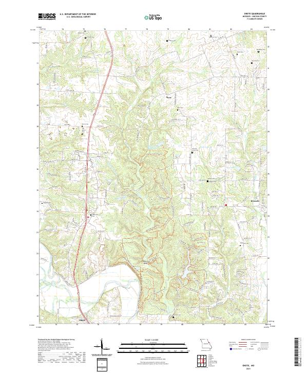 Okete topographic map thumbnail