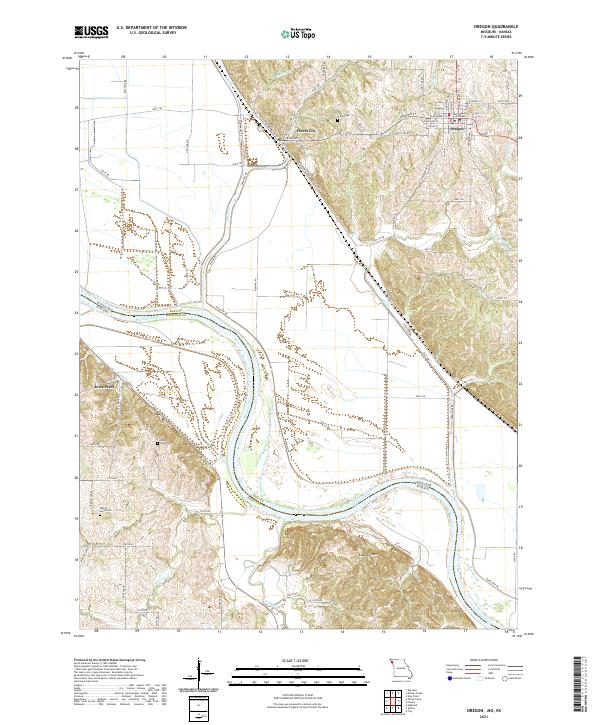 Oregon topographic map thumbnail