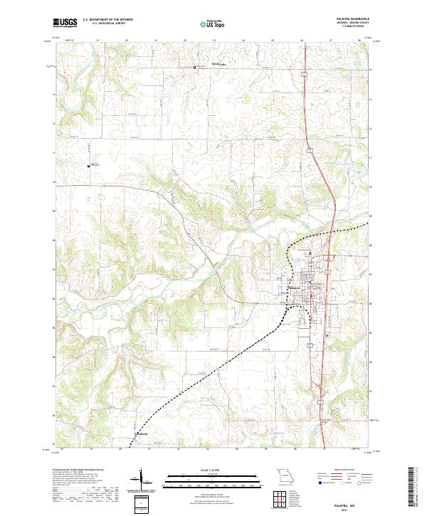 Palmyra topographic map thumbnail