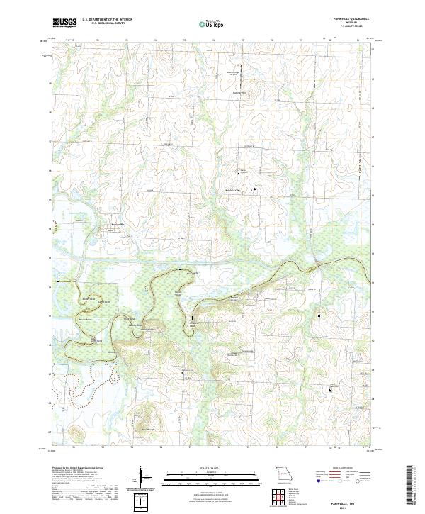 Papinville topographic map thumbnail