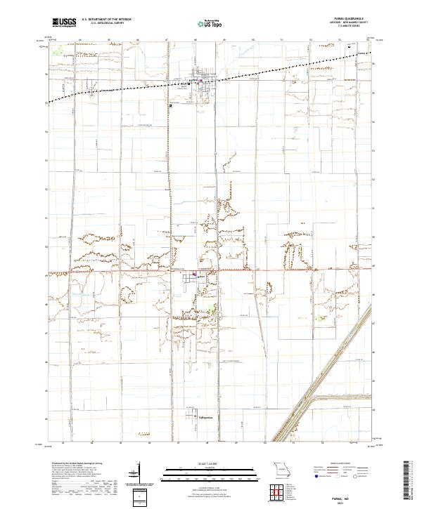 Parma topographic map thumbnail