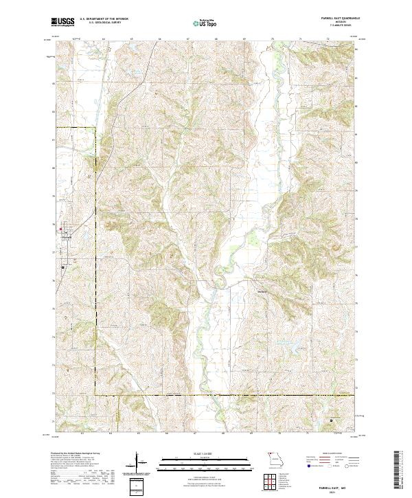 Parnell East topographic map thumbnail