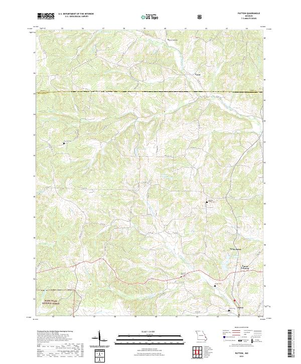 Patton topographic map thumbnail