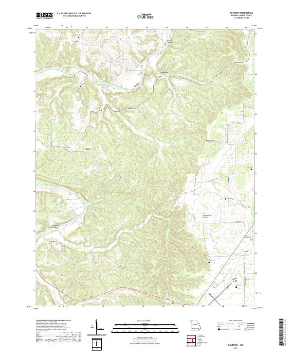 Paydown topographic map thumbnail