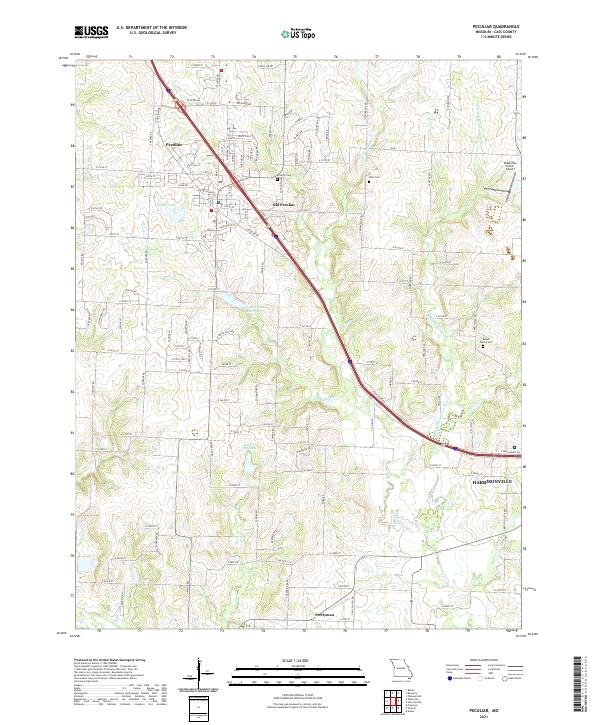 Peculiar topographic map thumbnail