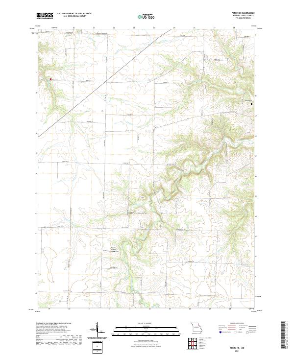 Perry NE topographic map thumbnail