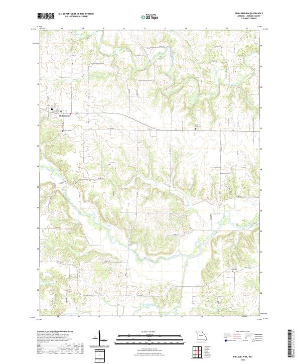 Philadelphia topographic map thumbnail