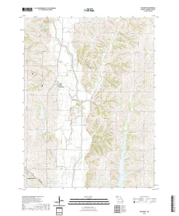 Pickering topographic map thumbnail