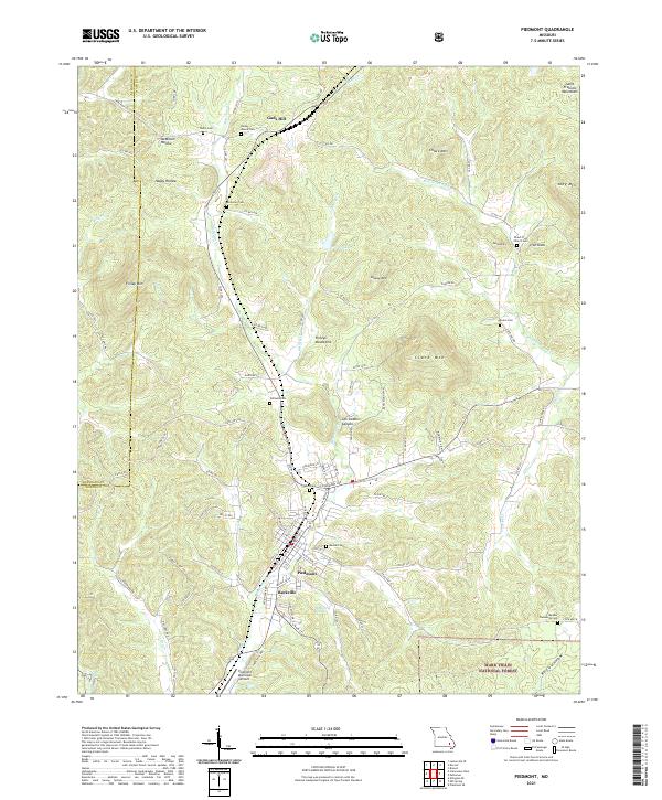 Piedmont topographic map thumbnail