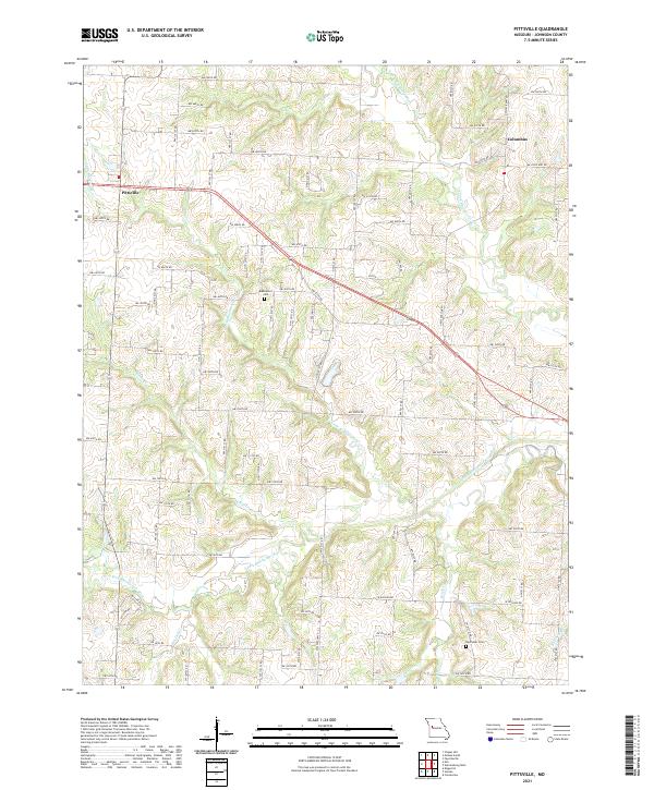 Pittsville topographic map thumbnail