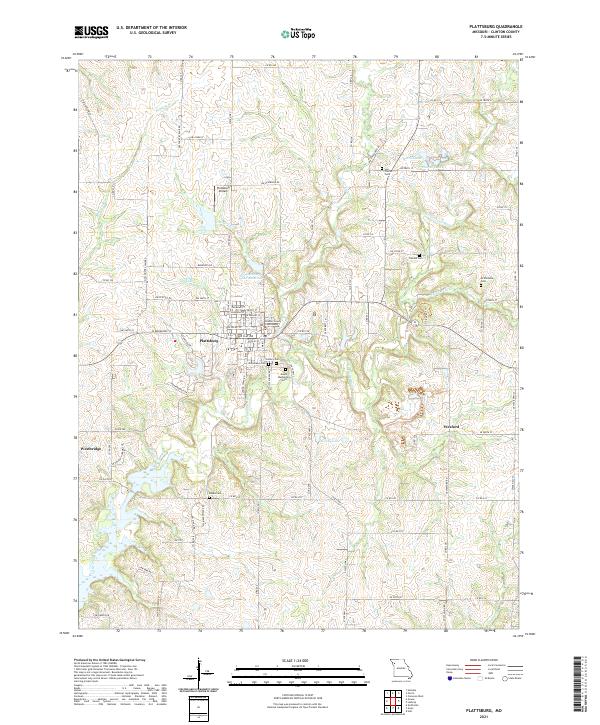 Plattsburg topographic map thumbnail