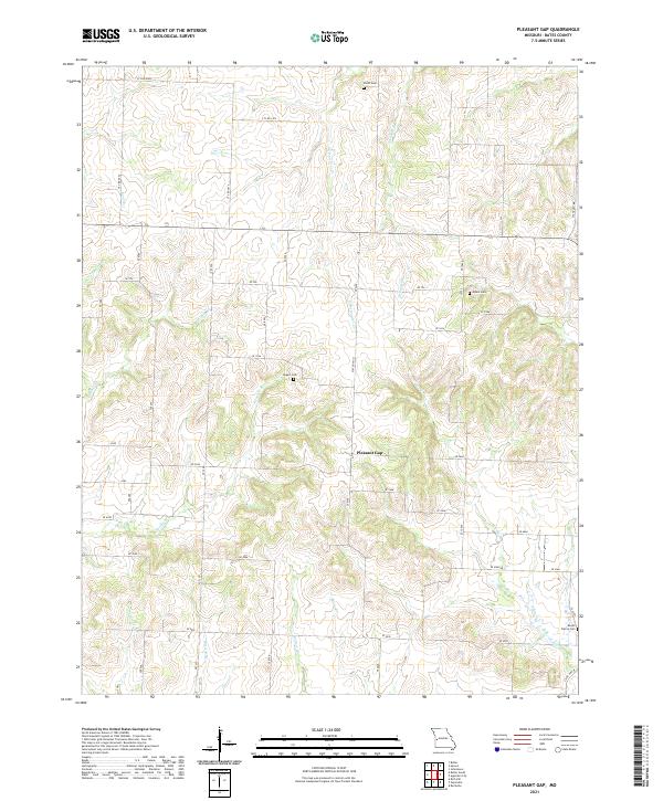 Pleasant Gap topographic map thumbnail