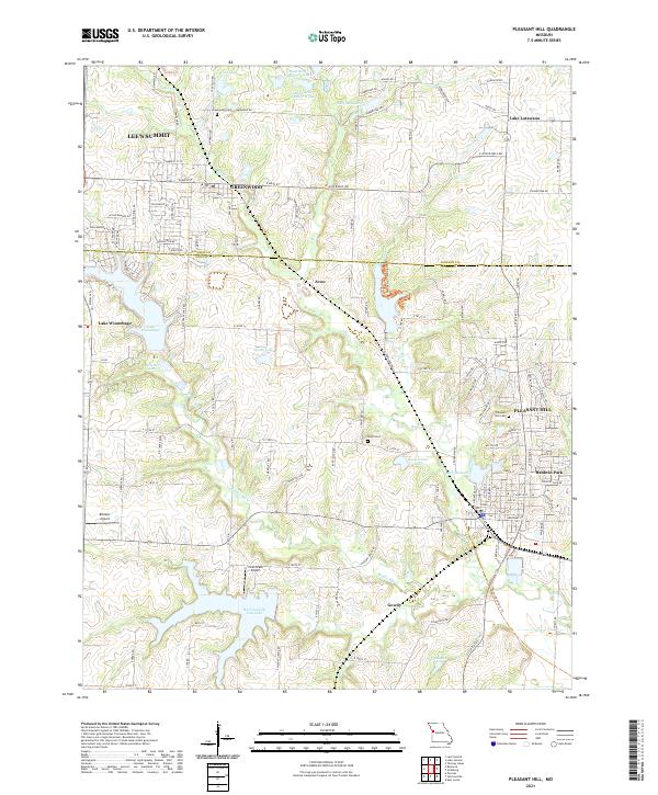 Pleasant Hill topographic map thumbnail