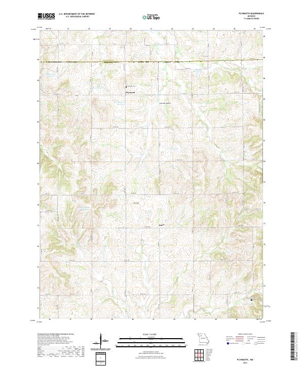 Plymouth topographic map thumbnail
