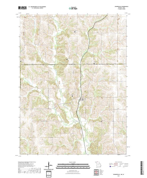 Powersville topographic map thumbnail