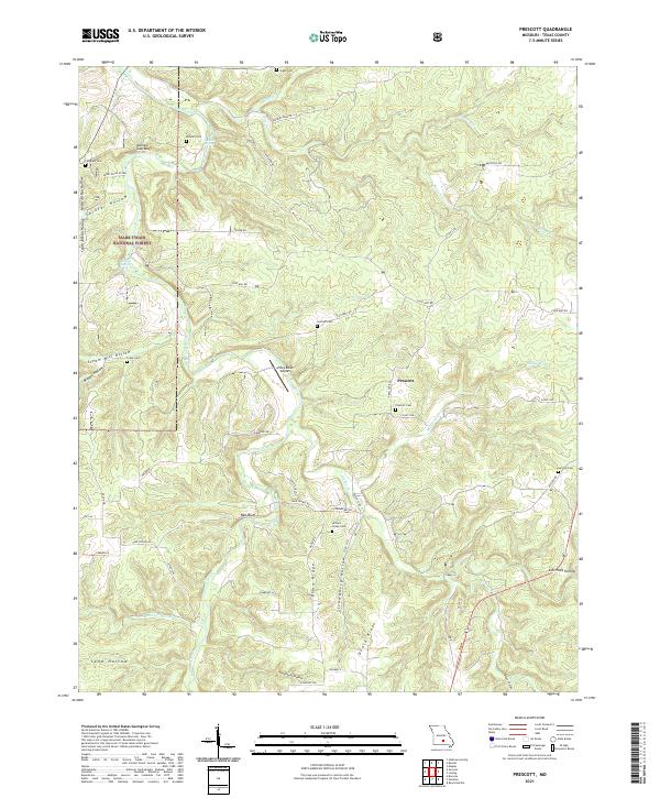 Prescott topographic map thumbnail