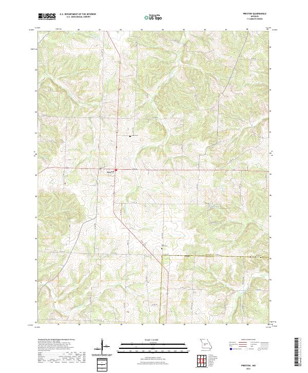 Preston topographic map thumbnail