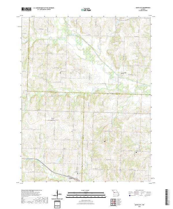 Quick City topographic map thumbnail