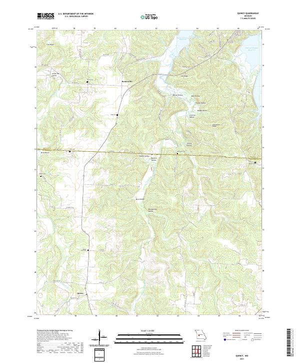 Quincy topographic map thumbnail
