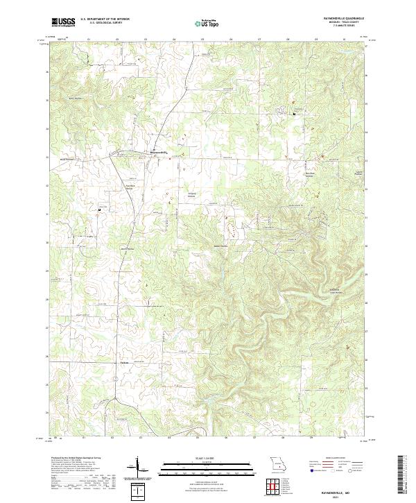 Raymondville topographic map thumbnail