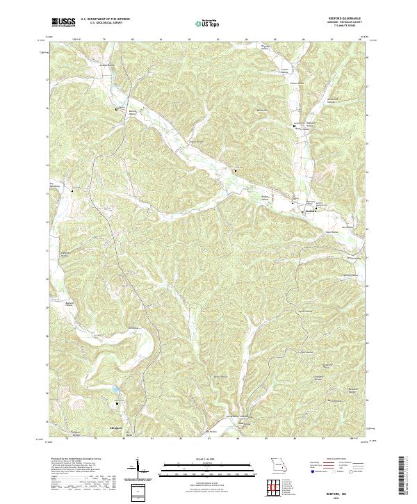Redford topographic map thumbnail