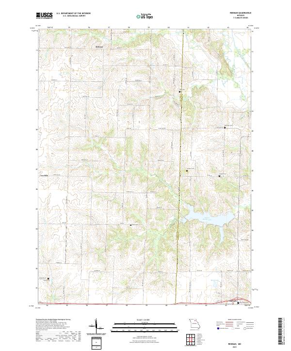 Redman topographic map thumbnail