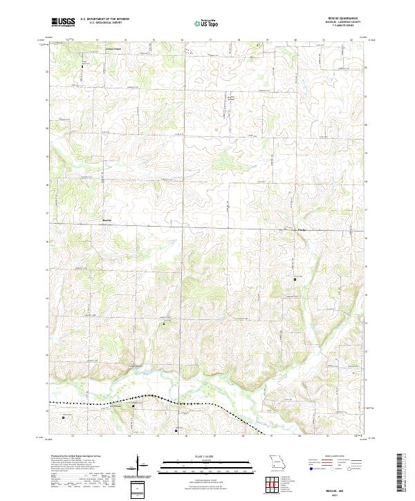 Rescue 2021 topographic map thumbnail