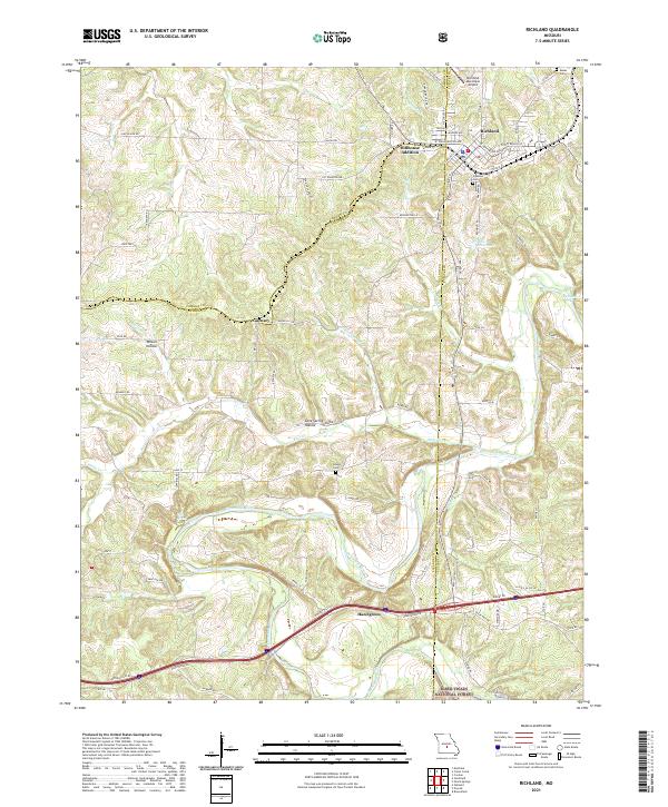 Richland topographic map thumbnail