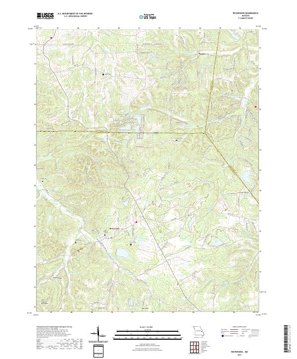 Richwoods topographic map thumbnail
